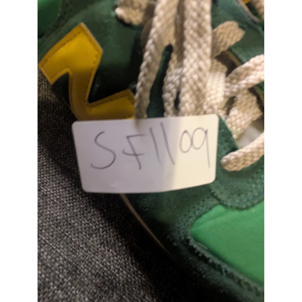 New Balance 420 V2‎ Sneakers Men's Sz 10  Green Yellow Suede Retro Classic Shoes - Picture 9 of 9
